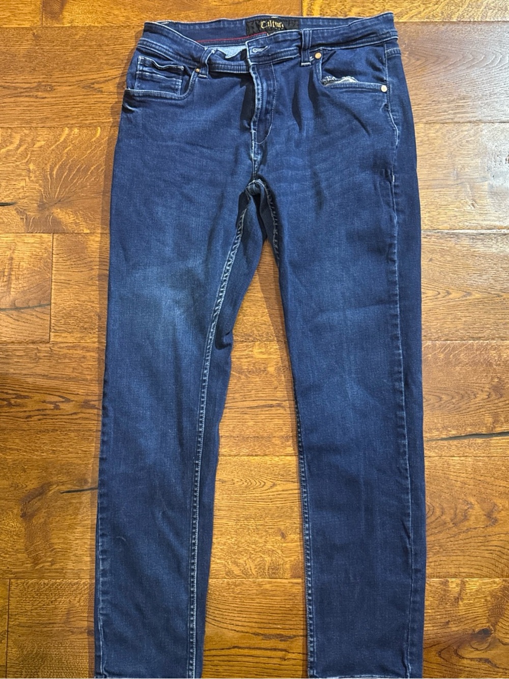 Men's Dark Blue Stretch Jeans‎ 34x30